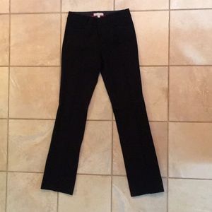 Banana republic black straight leg trousers
